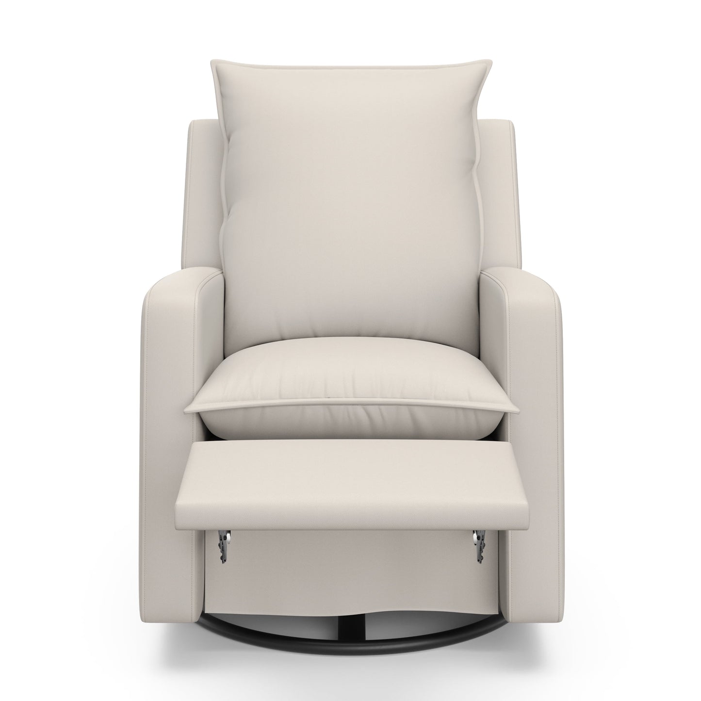 Stork Craft USA Timeless Polyurethane Recline Glider with USB in Ivory in Beige