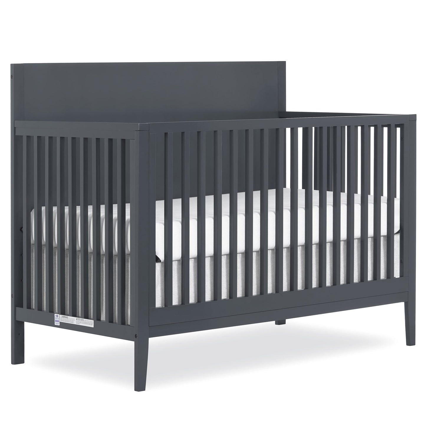 Sedona 3-In-1 Convertible Crib, New Zealand Pinewood, Non-Toxic Finish, Carbon