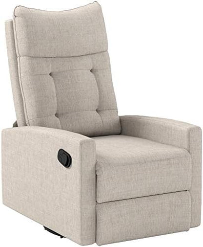Christopher Knight Home Ishtar Glider Swivel Push Back Nursery Recliner, 35.75D X 25W X 39H In, Beige, Black
