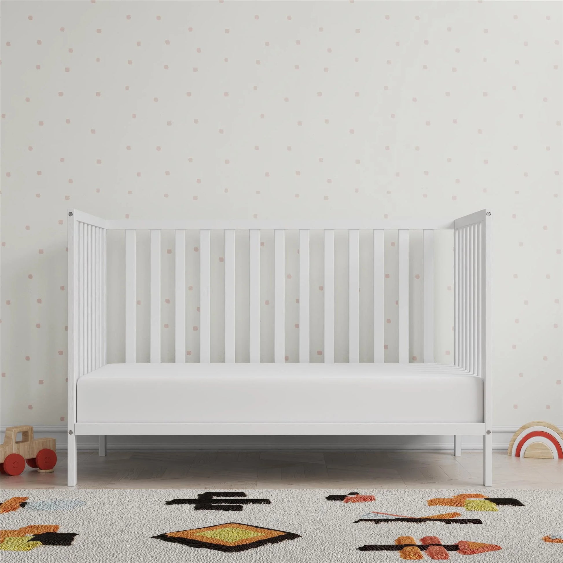 Ivey 3-In-1 Convertible Crib, Nursery Furniture, White