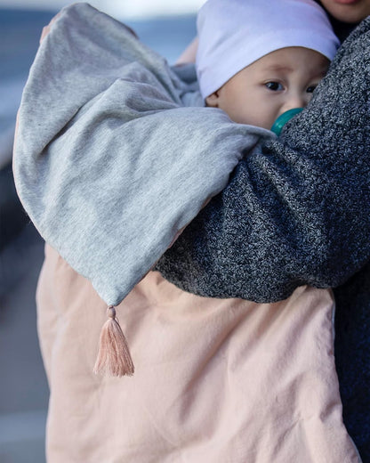 Sini Baby Blanket - Airy Duvet Baby Swaddle Blanket, 100% Breathable Cotton-Lined Lightweight Fluffy Sini Blankets, Multi Purpose Receiving for Boy & Girl | (Cameo)