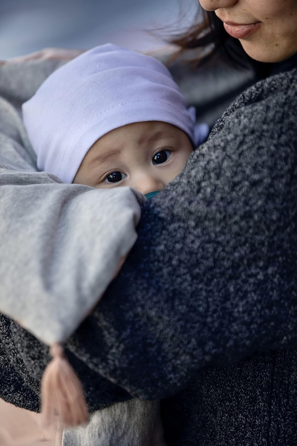 Sini Baby Blanket - Airy Duvet Baby Swaddle Blanket, 100% Breathable Cotton-Lined Lightweight Fluffy Sini Blankets, Multi Purpose Receiving for Boy & Girl | (Cameo)