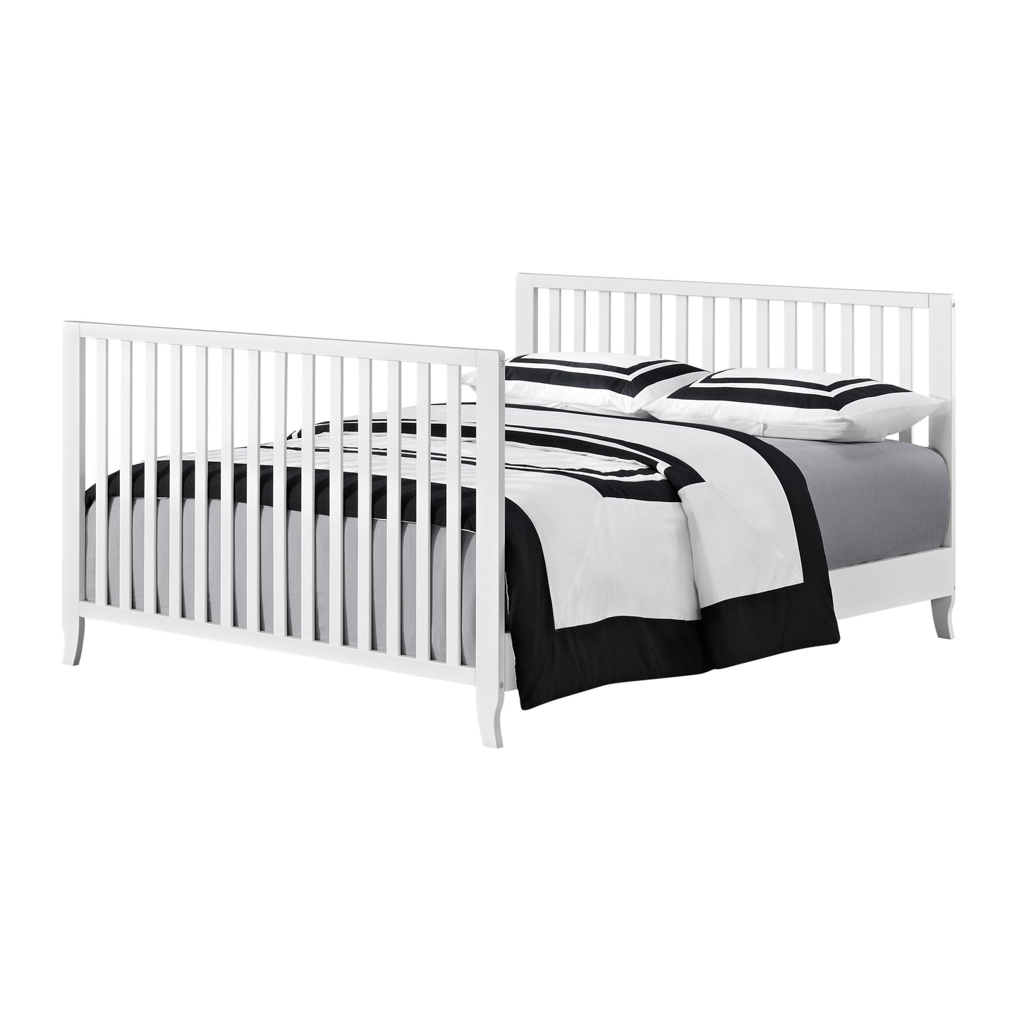 Arlie 4 in 1 Convertible Island Crib White