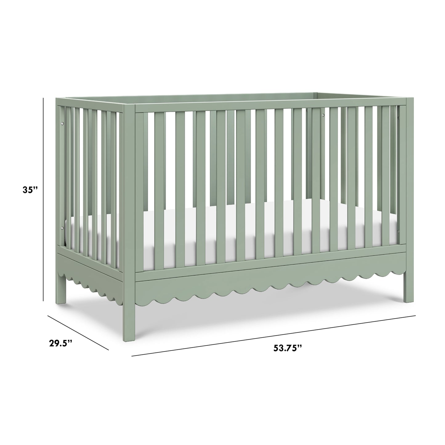 Sammy Scallop 4 in 1 Convertible Crib