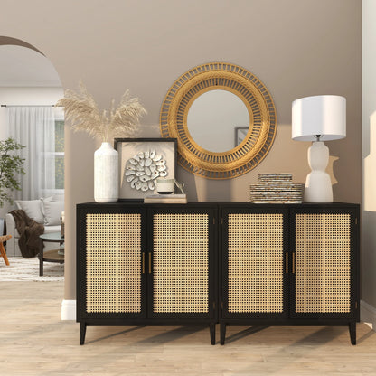 36" X 36" Brown Handmade Open Frame Woven Wall Mirror