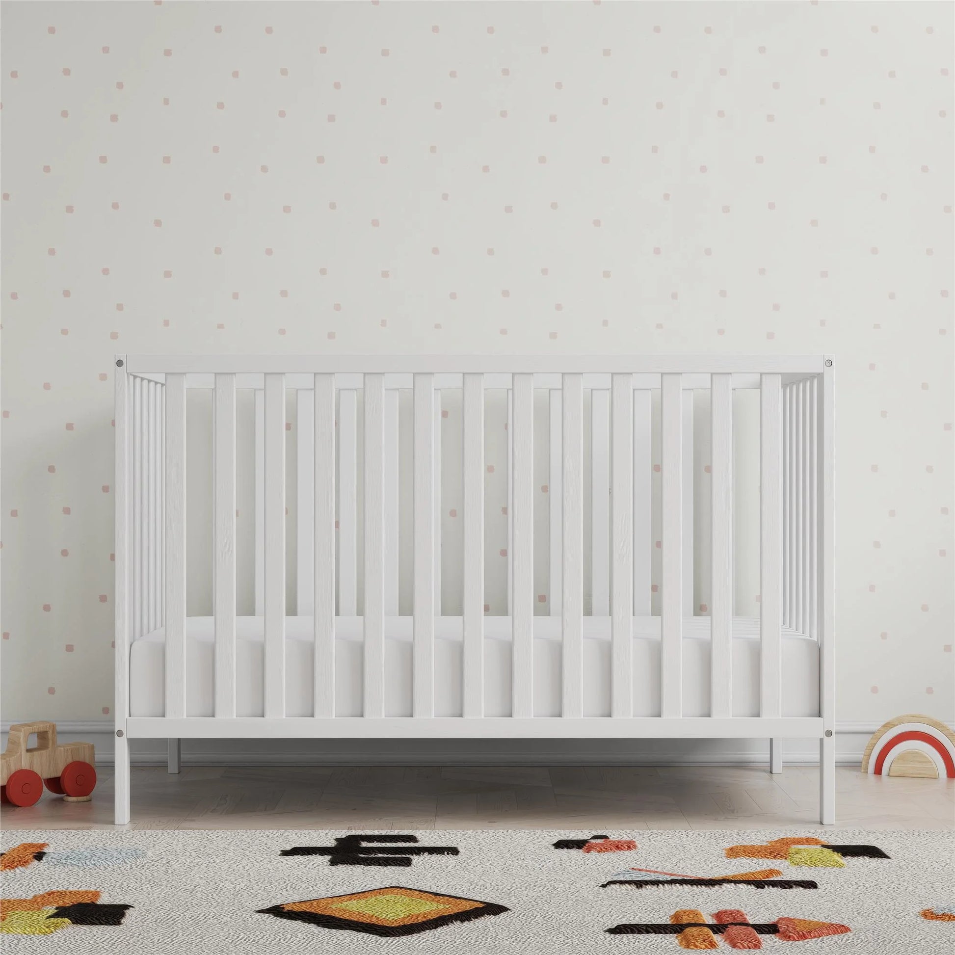 Ivey 3-In-1 Convertible Crib, Nursery Furniture, White