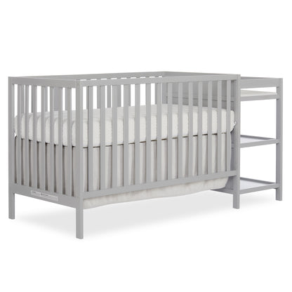 Synergy Convertible Baby Crib and Changer in White with Detachable Changing Table