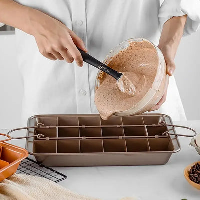 Everthrow Signature Non-Stick Baking Pan with Removable Divider (Yields 18 Even All-Edge Brownies)