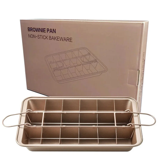 Everthrow Signature Non-Stick Baking Pan with Removable Divider (Yields 18 Even All-Edge Brownies)