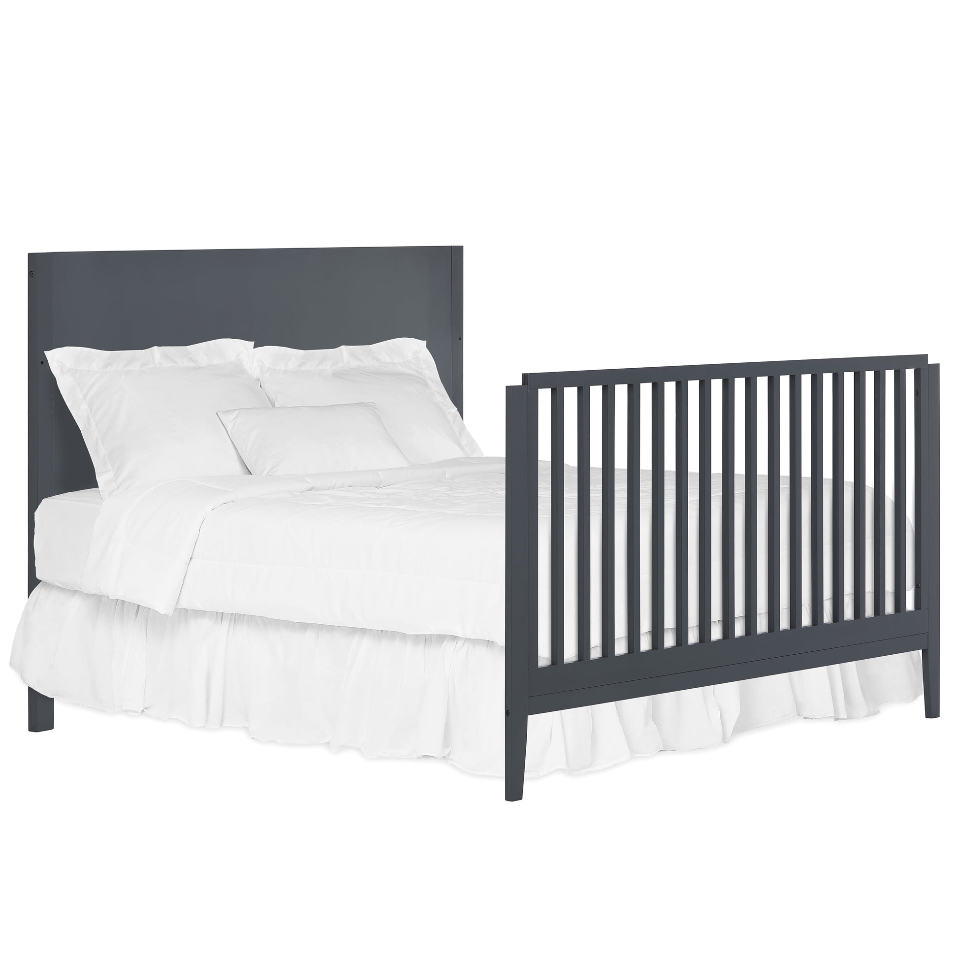 Sedona 3-In-1 Convertible Crib, New Zealand Pinewood, Non-Toxic Finish, Carbon