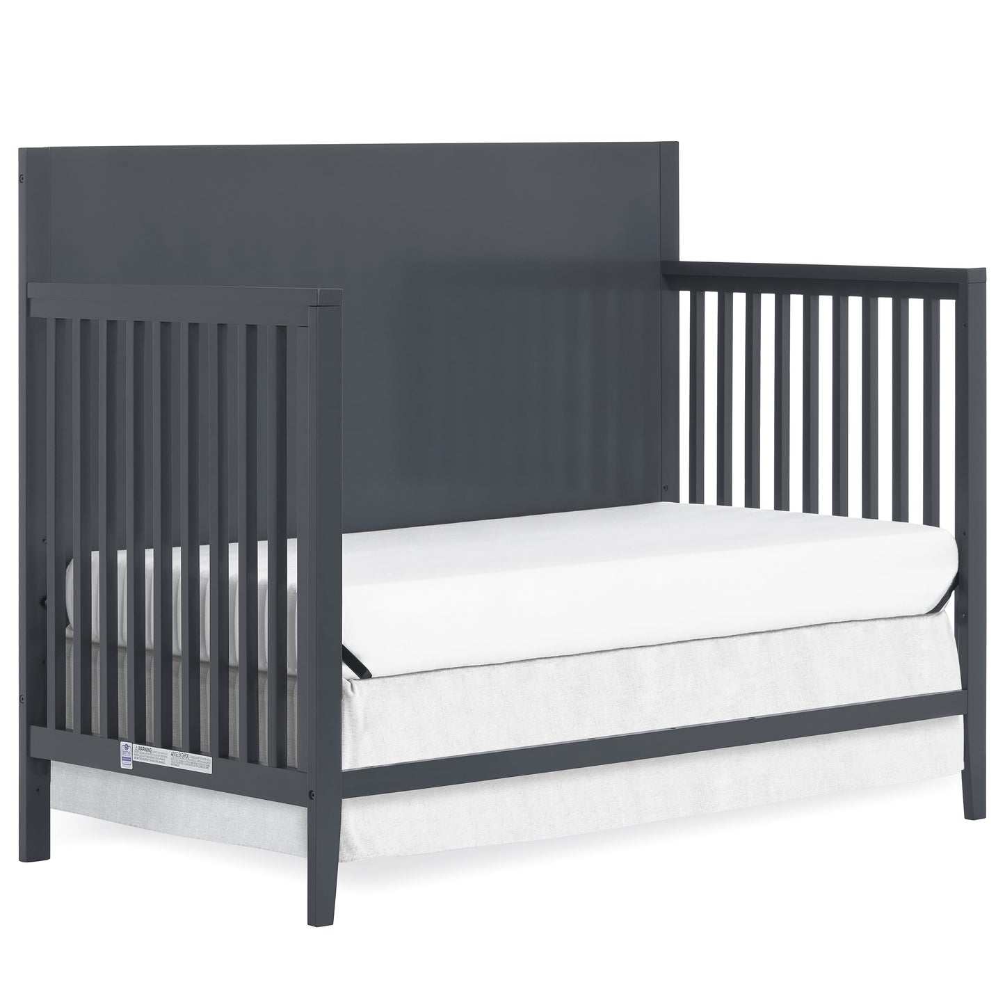 Sedona 3-In-1 Convertible Crib, New Zealand Pinewood, Non-Toxic Finish, Carbon
