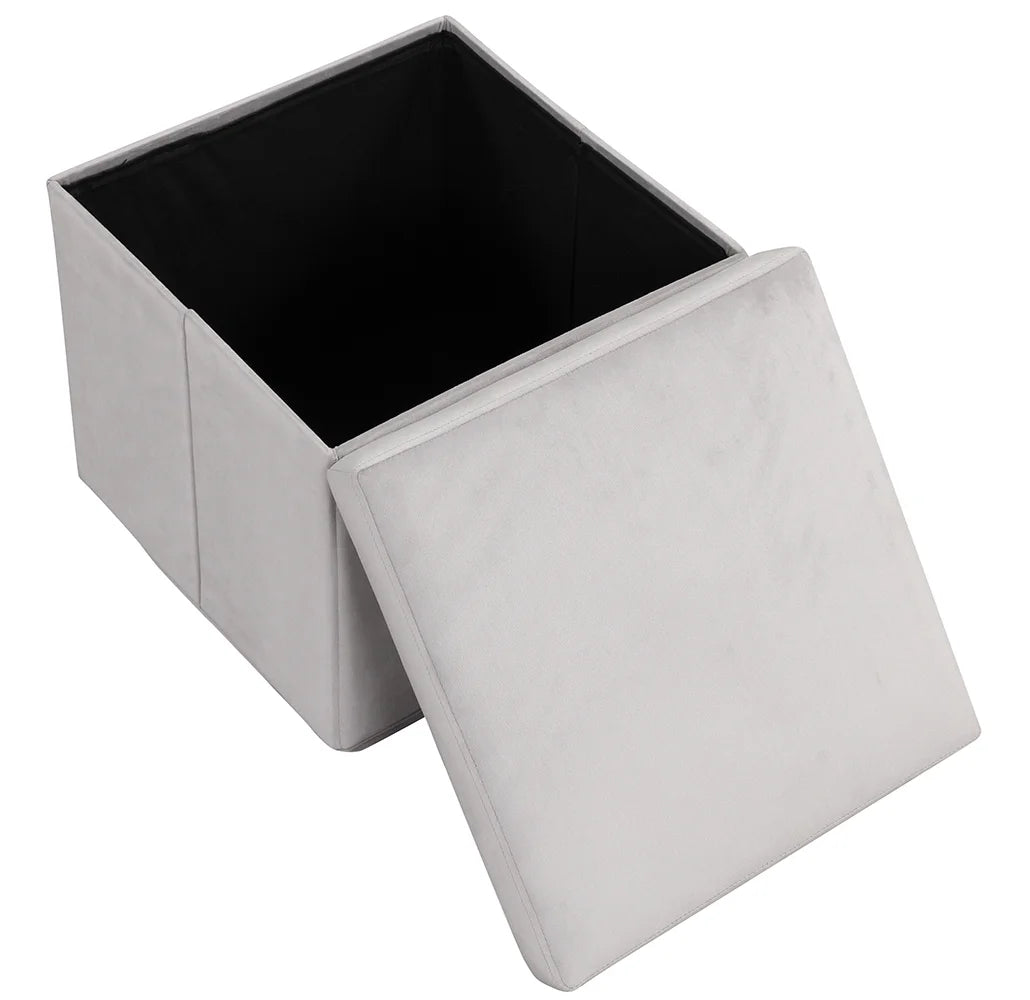 Sonia Upholstered Swivel Glider W/ Storage Ottoman, Grey